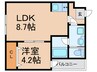 H-maison東花園 1LDKの間取り