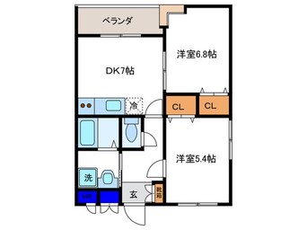 間取図 ル－ミナス桂