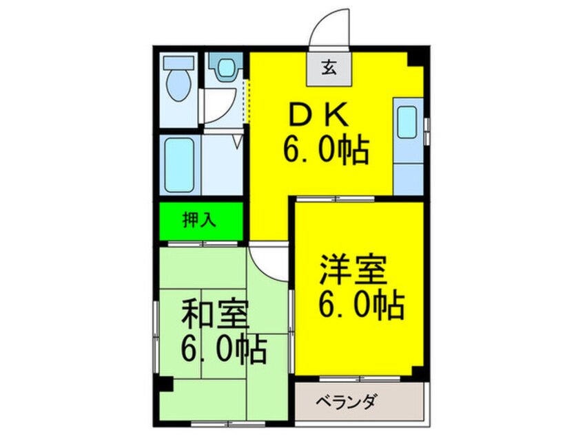 間取図 眞光ハイツ