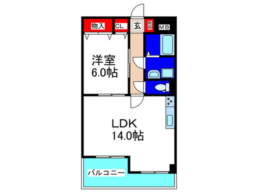 間取図 玉造鋼業庄村ビル