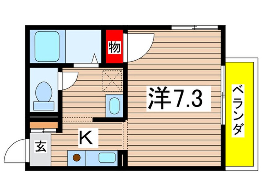 間取図 エステール立花