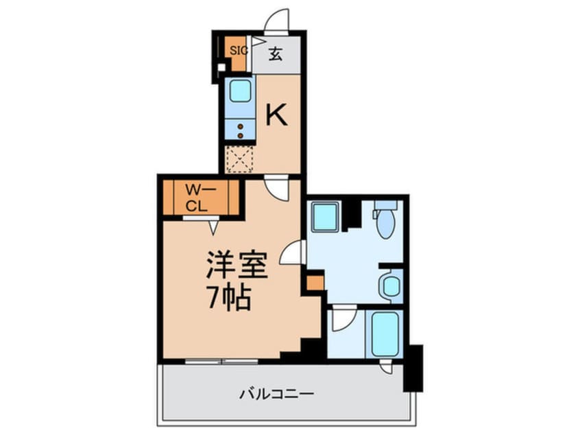 間取図 パークアクシス四ツ橋