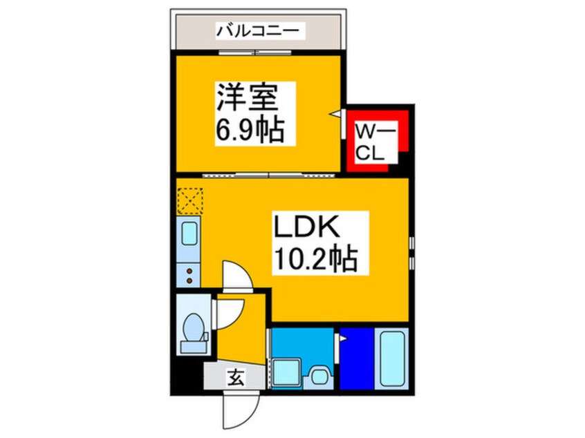間取図 フジパレス北野田V番館