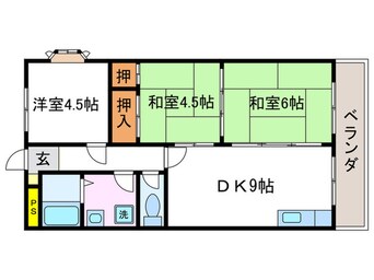 間取図 コーポ御屋敷