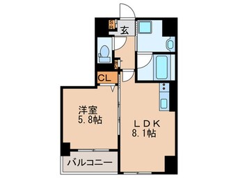 間取図 プログレスコート梅田北