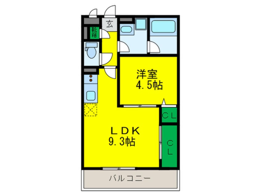 間取図 KTIレジデンス阿倍野