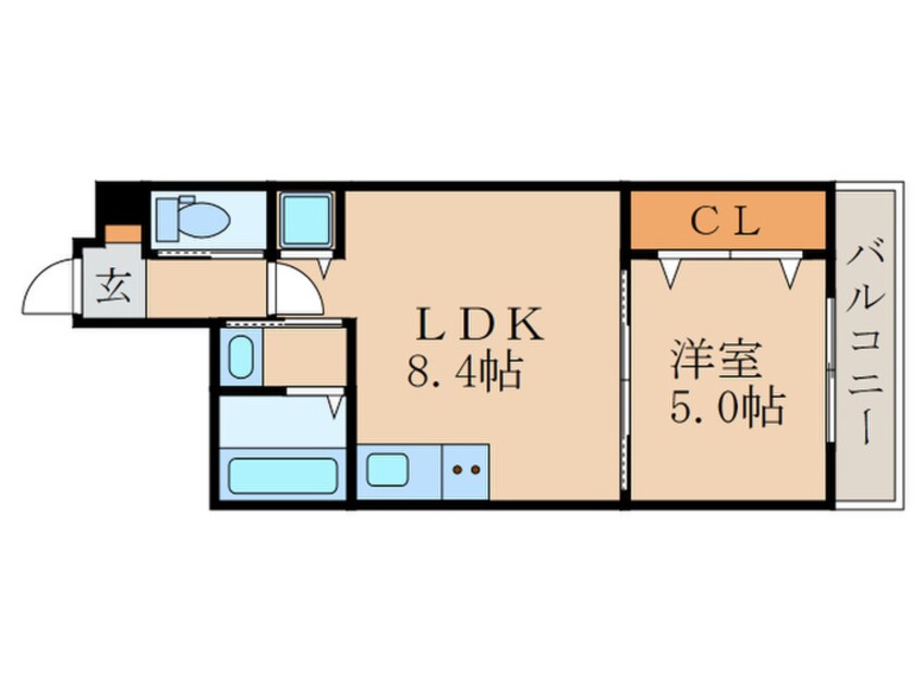 間取図 プリエ深草