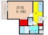 フジパレス沢良宜東Ⅰ番館 1Kの間取り