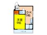 サンピア西真上 1DKの間取り