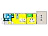 メルヴェーユ堺七道 1LDKの間取り