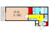 フジパレス沢良宜東Ⅱ番館 1Kの間取り