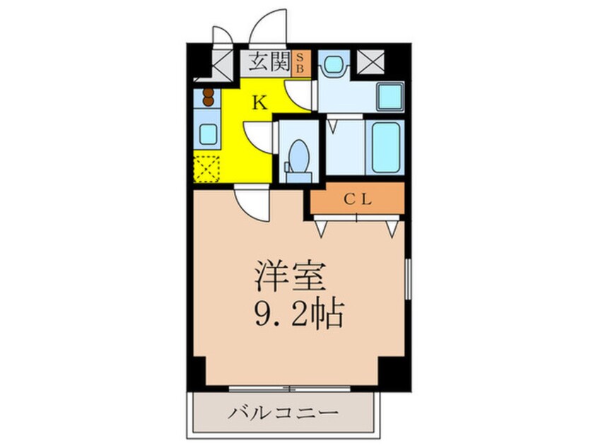 間取図 プライムコ－ト新大阪