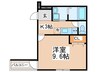 フジパレス鳳駅西サウス 1Kの間取り