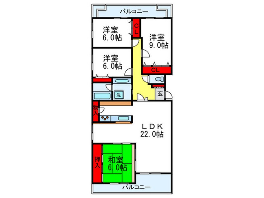 間取図 グリーンパレス