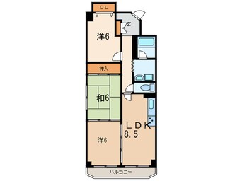 間取図 シャトレ鳴尾