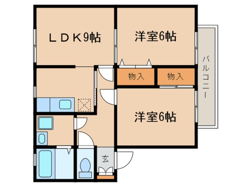 間取図 サンガーデン追分　Ａ