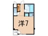 ロ－ズコ－ト諏訪山 1Rの間取り