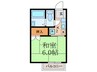 ハイツ大峰 1Kの間取り