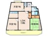 箕面リビエ－ルハイツ２nd 3LDKの間取り