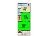 第２中田マンション 2DKの間取り