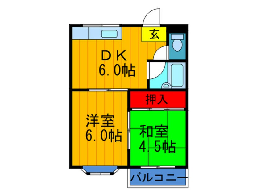 間取図 グリーンハイツユコ