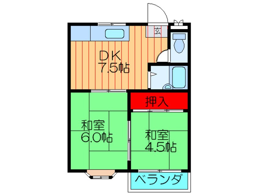 間取図 グリーンハイツユコ