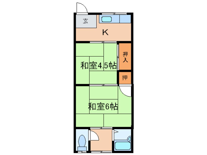 間取図 やよい荘