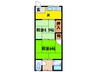やよい荘 2Kの間取り