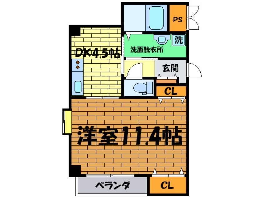 間取図 ｱﾐﾃｨ小阪