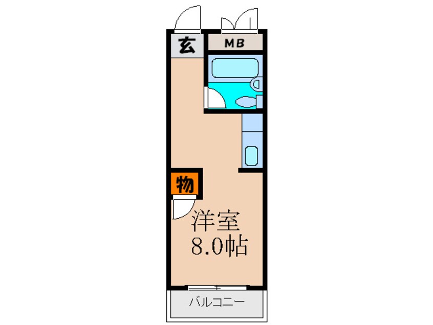 間取図 共栄マンション服部