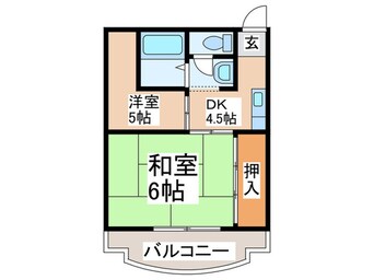 間取図 プレアール弁天