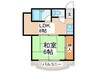 プレアール弁天 1LDKの間取り