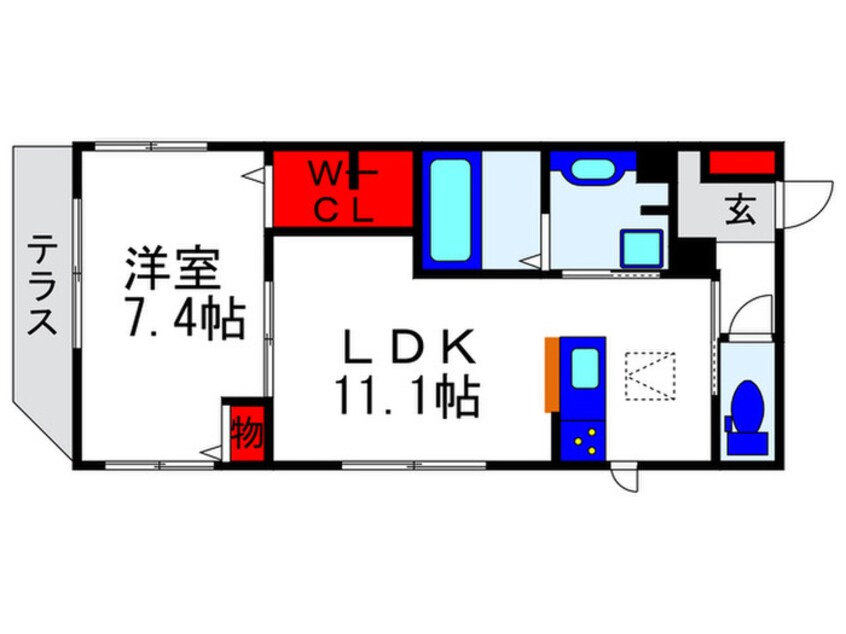 間取図 Ｃｈｅｚ　Ｎｏｉｘ長興寺