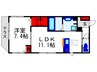 Ｃｈｅｚ　Ｎｏｉｘ長興寺 1LDKの間取り