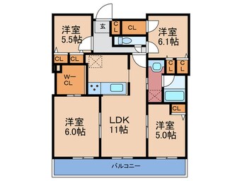 間取図 ｴｽﾃﾑﾌﾟﾗｻﾞ梅田･中崎町Ⅲﾂｲﾝﾏｰｸｽ