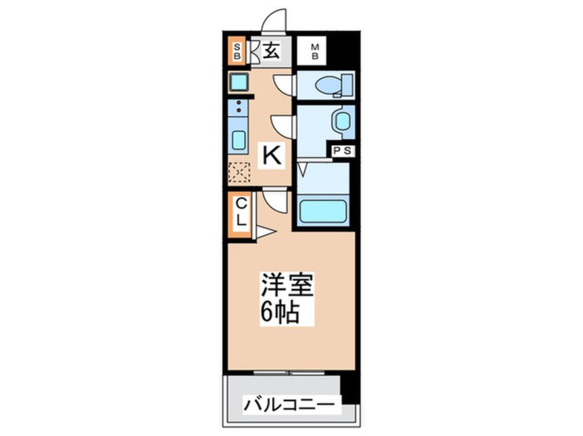 間取図 ララプレイス玉造パルク(404)