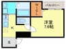 フジパレス向島町Ⅲ番館 1Kの間取り
