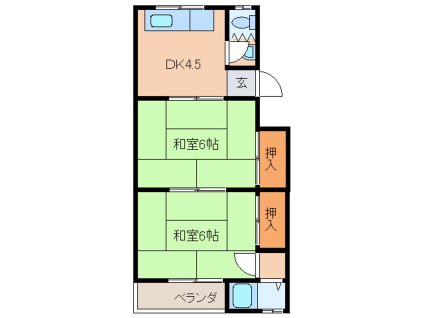 間取図 第一・第二大北マンション