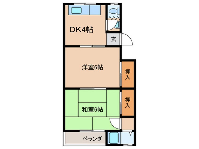 間取図 第一・第二大北マンション