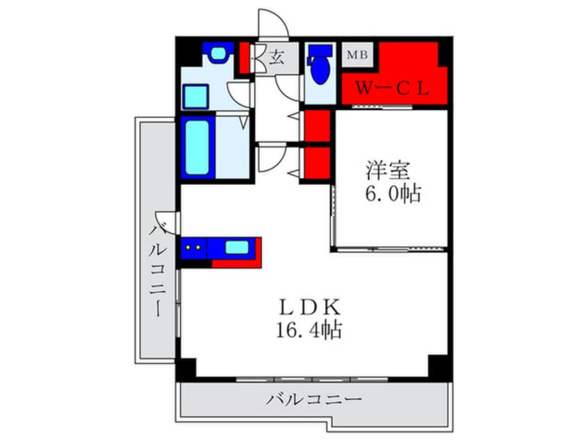 間取図 ベッラ・ヴィ－タ豊中