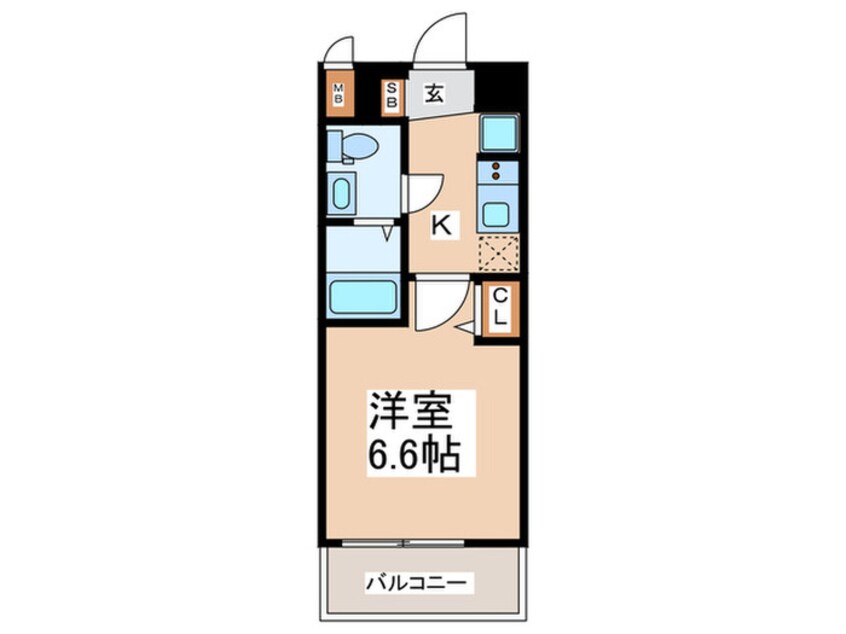 間取図 ｴｸﾞｾﾞ大阪CITYｱｲﾝﾂ(204)