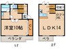 コートハウステラード 1LDKの間取り