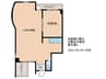 エステート心斎橋 1LDKの間取り