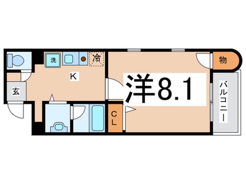 間取図 オーキッドコート　西大橋