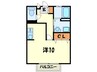 エスポワ－ル 1Rの間取り