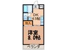 ベルフォ－レ 1DKの間取り
