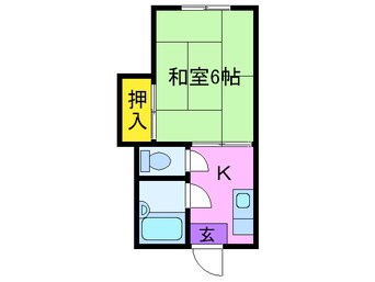 間取図 木田コーポⅡ