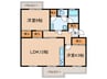 男山第4住宅第311号棟（302） 2LDKの間取り