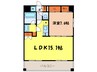 レジディア江坂 1LDKの間取り