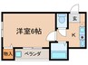 リバ－サイド今井 1Kの間取り